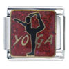 Gold Plated Yoga Italian Charm