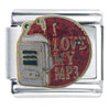 I Love My Mp3 Italian Charm