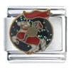 Knight On Horse Italian Charm