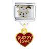 Puppy Love Italian Charm