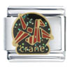 Paper Origami Crane Italian Charm