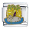 Hand Painted Desert Island Italian Charm