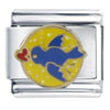 Blue Bird With Valentine Italian Charm