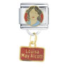 Louisa May Emerald Color Alcott Italian Charm