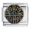 Gold Plated Shield Knot Italian Charm
