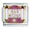 Pink Jewish Bar Mitzvah Italian Charm