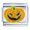 Jack O Lantern Pumpkin Italian Charm