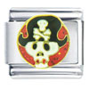 Pirate Skull Italian Charm