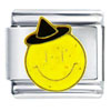 Happy Face Witch Italian Charm