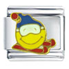 Happy  Face  Skier Italian Charm