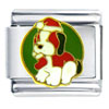 Christmas Puppy Italian Charm