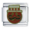 Happy Face Barbershop Singer Italian Charm