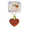 Happy Face Loved Italian Charm