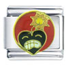 Heart Bomb Italian Charm