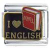 I Heart English Italian Charm