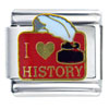 I Heart History Italian Charm