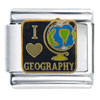 I Heart Geography Italian Charm