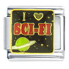 I Heart Sci Fi Italian Charm