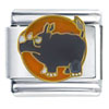 Big Rhinoceros Italian Charm