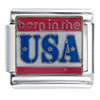 Born In The Usa Italian  Charm 