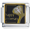 Happy Anniversary Ring Italian Charm