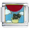 Hot Air Balloon Bear Italian Charm