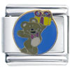 Teddy Bear With Gift Italian Charm