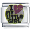I Love My Little Girl Italian Charm