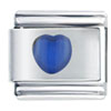 Blue Mood  Heart   Italian   Charm 