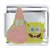 Spongebob And Patrick Friends Licensed Italian Charm