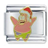 Spongebob Patrick Christmas Hat Licensed Italian Charm