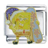 Spongebob Snowboard Christmas Licensed Italian Charm