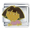 Curious Dora Licensed Italian Charm