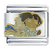 Dora The Explorer And Boots In Winter Licensed Italian Charm