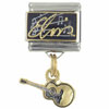 Elvis Acoustic Guitar Licensed Italian Charm