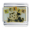 Felix Cat Juggle Logo Licensed Italian Charm