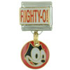 Felix Cat Righty Italian Charm