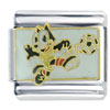 Felix Kicking Soccer Licensed Italian Charm