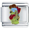 Garfield &amp; Friends' Santa Odie Licensed Italian Charm