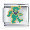 Grateful Dead Green Bear Licensed Italian Charm
