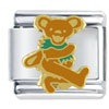 Grateful Dead Orange Bear Licensed Italian Charm