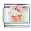 Hello Kitty Ice Skating Licensed Italian Charm