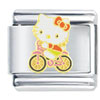 Hello Kitty Biking Italian Charm