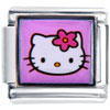 Pink Hello Kitty With Flower Licensed Italian Charm