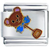 Mary Engelbreit  Bear  Rattle Licensed Italian Charm