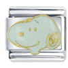 Peanuts Snoopy Head Licensed Italian Charm