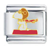 Peanuts Snoopy Flying Licensed Italian Charm