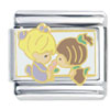  Precious   Moments  With Flowers Licensed Italian Charm