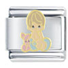 Precious Moments Boy Bunny Licensed Italian Charm