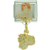 Dangle Raggedy Ann Flowers  Italian  Charm